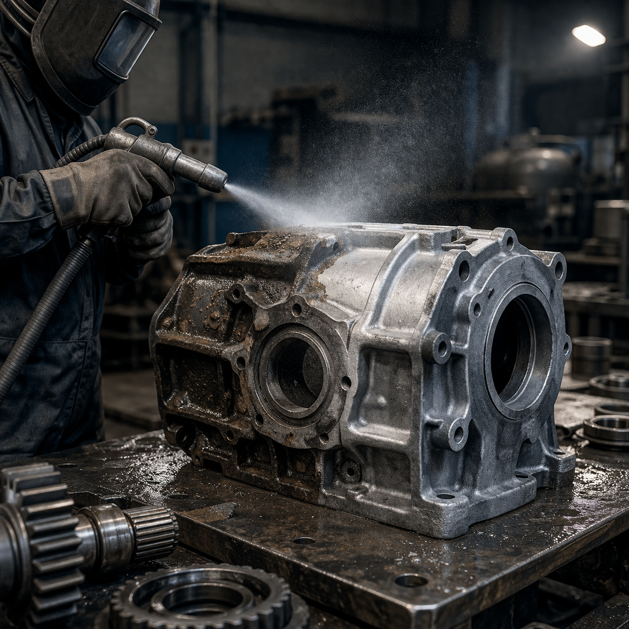 Recuperación de piezas mecánicas industriales